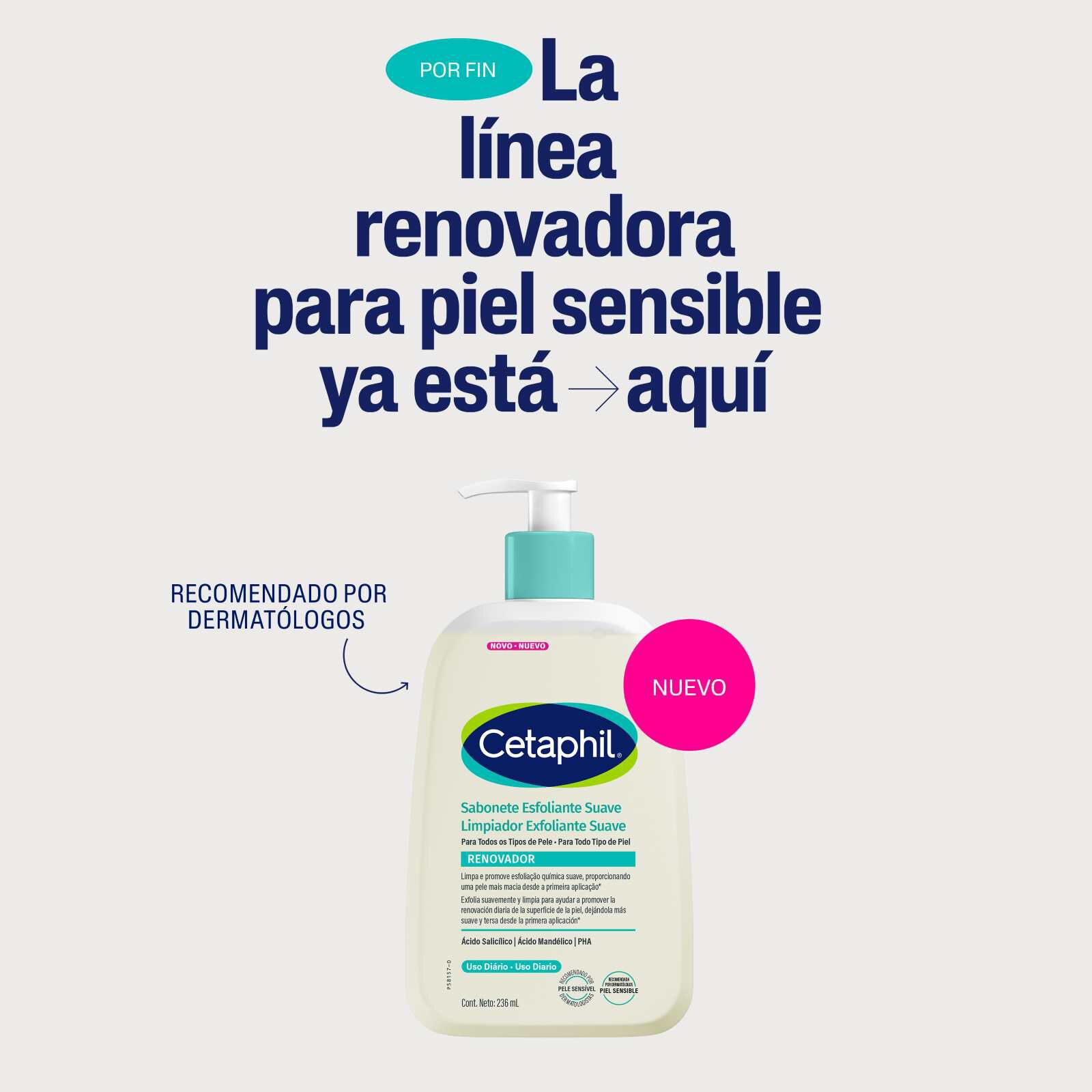 Limpiador Exfoliante Suave Renovador