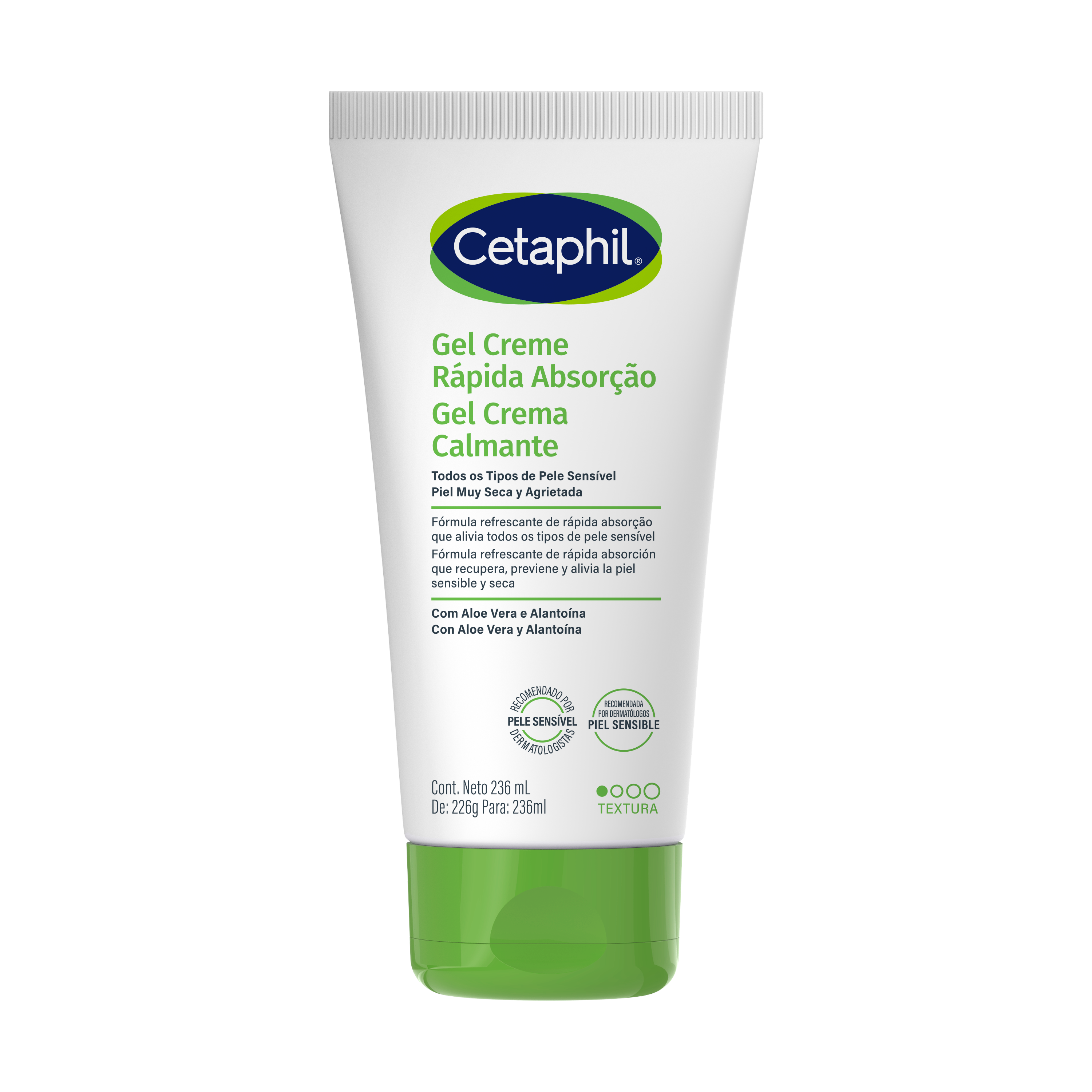 Gel Crema Calmante con Aloe Vera en y Alanto&iacute;na en Tubo