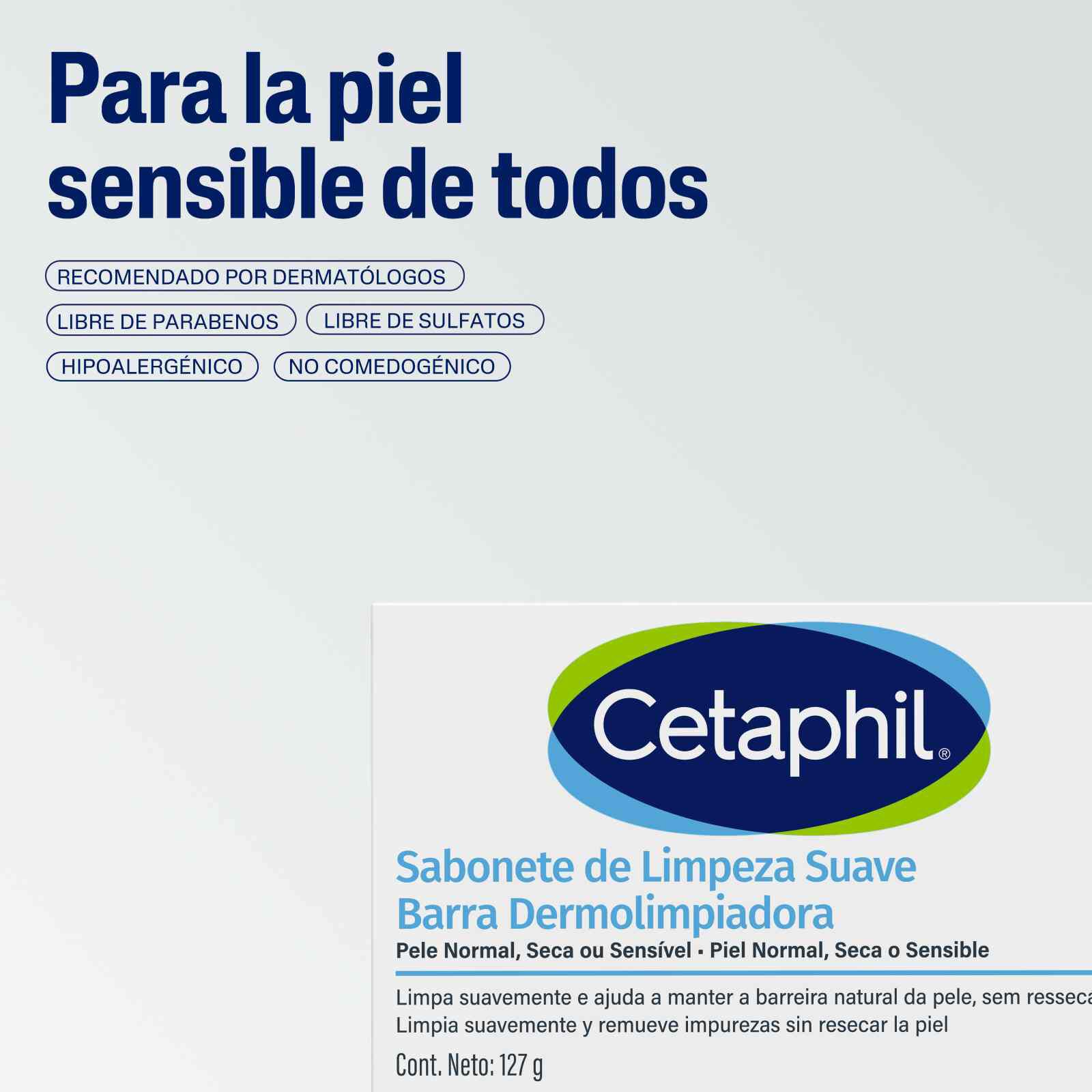 Barra Dermolimpiadora de Limpieza Suave